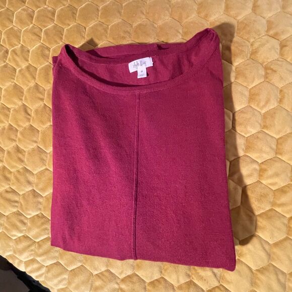 style & co 2X dark red top - Picture 2 of 5